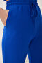 Women Dark Blue Oversize Knitted T-Shirt Pants Suit Fn03452 - 6
