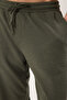 Haki Oversize/Geniş Kesim Dokulu Kısa Kol Eşofman Takımı TMNSS25EM00010 - 4