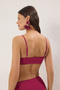 Mürdüm Bralette Kaplı Bikini Üstü TBESS25BU00030 - 4