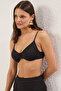 Siyah Balconette Kaplı Bikini Üstü TBESS25BU00065 - 2