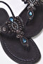 Black Stone Accessory Ankle Strap Flip Flops Women's Stylish Sandals Takss25Sd00005 - 5