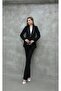 Stone Trim Blazer Jacket Pants Set – Stylish Women's Clothing - 4