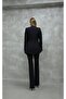 Stone Trim Blazer Jacket Pants Set – Stylish Women's Clothing - 3