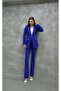 Stone Trim Blazer Jacket Pants Set – Stylish Women's Clothing - 5