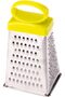Grater 4 Side 5Cm X 7Cm X 12Cm Silver And Yellow