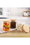 Glass Canisters for Coffee and Sugar, 600ml, Set of 2, Airtight Lids - 2