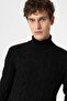 Men's sweater with braided hair - 5