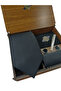 Matte Black Tie with Wooden Box - Pocket Square - Cufflinks - Tie Clip - Socks Set - 7