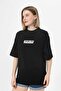 Women's Oversize T-Shirt with Back Print Detail 250308 - - 4