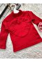 BABY CHILD RED HOUNDSTOOTH SKIRT BLOUSE AND BANDANA SET TOP AND BOTTOM SET - 3