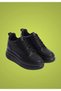 Black Hidden Heel High Sole Women's Sports Shoes - 3