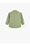Cotton Button Detailed Long Sleeve Basic Shirt Jacket - 2