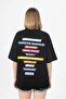 Women's Oversize T-Shirt with Back Print Detail 250308 - - 5