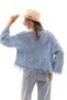 Women's Tassel Detailed Patterned Open Front Short Knitted Cardigan 245045 - - 5