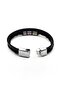 Leather Bracelet with Steel Apparatus and Magnet Lock - 4