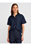 50499 Short Sleeve Chest Pocket Shirt-Navy Blue