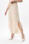 Women's Slit Detailed Linen Trousers 250128   - - 4