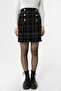 Women's Plaid Tweed Mini Skirt - 2
