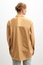 Women's Biscuit Oversize Basic Pocket Detailed Poplin Long Sleeve Shirt - 4