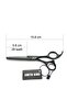 5.5 Hair Cutting Scissors Set with Razor Combs & Case, Thinning Shears (Black) - 9