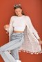 Women's Bat Sleeve Tassel Knitwear Knitted Cardigan 255203 - - 3