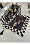 Ramadan Sparkle Stylish Runner and Oven Cover Set - Black & Gold