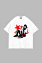 Star Girl Printed White Unisex Oversize T-shirt