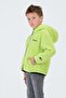 Embroidery Detailed Plush Hooded Cargo Pocket Top
