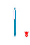 Plastic Ballpoint Pen 100Pcs Press-On Ballpoint Pen School Business Office Ball Pen - 4