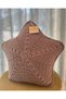 Decorative Knitted Star Throw Pillow