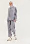 Shirt Trousers Wrinkled Fabric Suit Gray