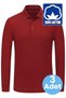 Boy's 3-Piece Long Sleeve 100% Cotton Polo Collar T-Shirt Daily and School Uniform School T-Shirt