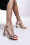 Sultan Women's Heeled Shoes0012390 Skin Satin - 4