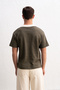Polo Collar Khaki T-Shirt - 5