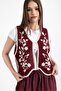 سترة HatunAtila ذات نمط عرقي من الدانتيل الأمامي Süzene Knitwear - 6