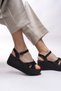 Isolyaries Women's Sandals 0012503 Black - 5