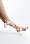 Women's Thick Heeled Buckle Double Strap Sandals Casual Heeled Shoes - 5