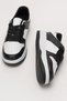 Unisex Lace-Up Sports Sneaker Shoes White - Black - 7