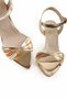 Women's Stone Detailed Colorful Cross Strap Thin Heel Evening Dress Shoes - 2