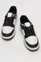 Unisex Lace-Up Sports Sneaker Shoes White - Black - 6