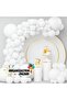 Balloon Set, Pastel White, 60-Piece Balloon Chain Set