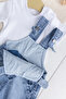 Figured Summer 2-Piece Baby Boy Denim Salopet Jumpsuit - 5