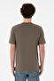 Men's Regular Fit V-Neck Mink Basic T-Shirt 50305858-Vr052 - 6