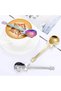Gold Color Guitar Design Stainless Steel Spoon and Stainless Steel Fork + Storage Box - 5