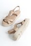 Genuine Leather Cream Orthopedic Sole Women's Sandals Tmd 202585 - 3