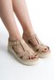 Genuine Leather Cream Orthopedic Sole Women's Sandals Tmd 202585 - 4