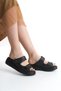 Genuine Leather Black Orthopedic Women's Slippers Tmd 202560 - 4