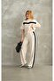 Garnish Strip Detail Modal Short Tracksuit Set - 2