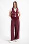 Hatunatila Women's Acrylic Drainage Vest Claret Red - 5157 - 2