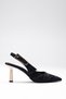 Lai̇la Velvet Side Buckle Daily Comfortable Stylish and Elegant Women's Shoes - 3